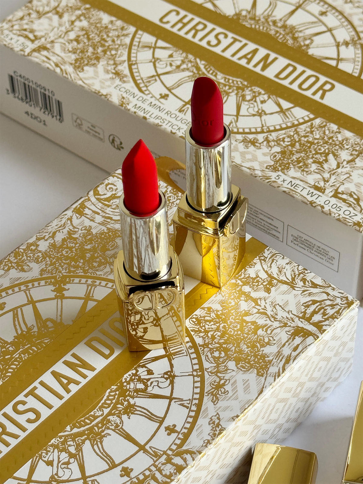 Pack 5 Rouges a lèvres GOLD Dior (Nude)