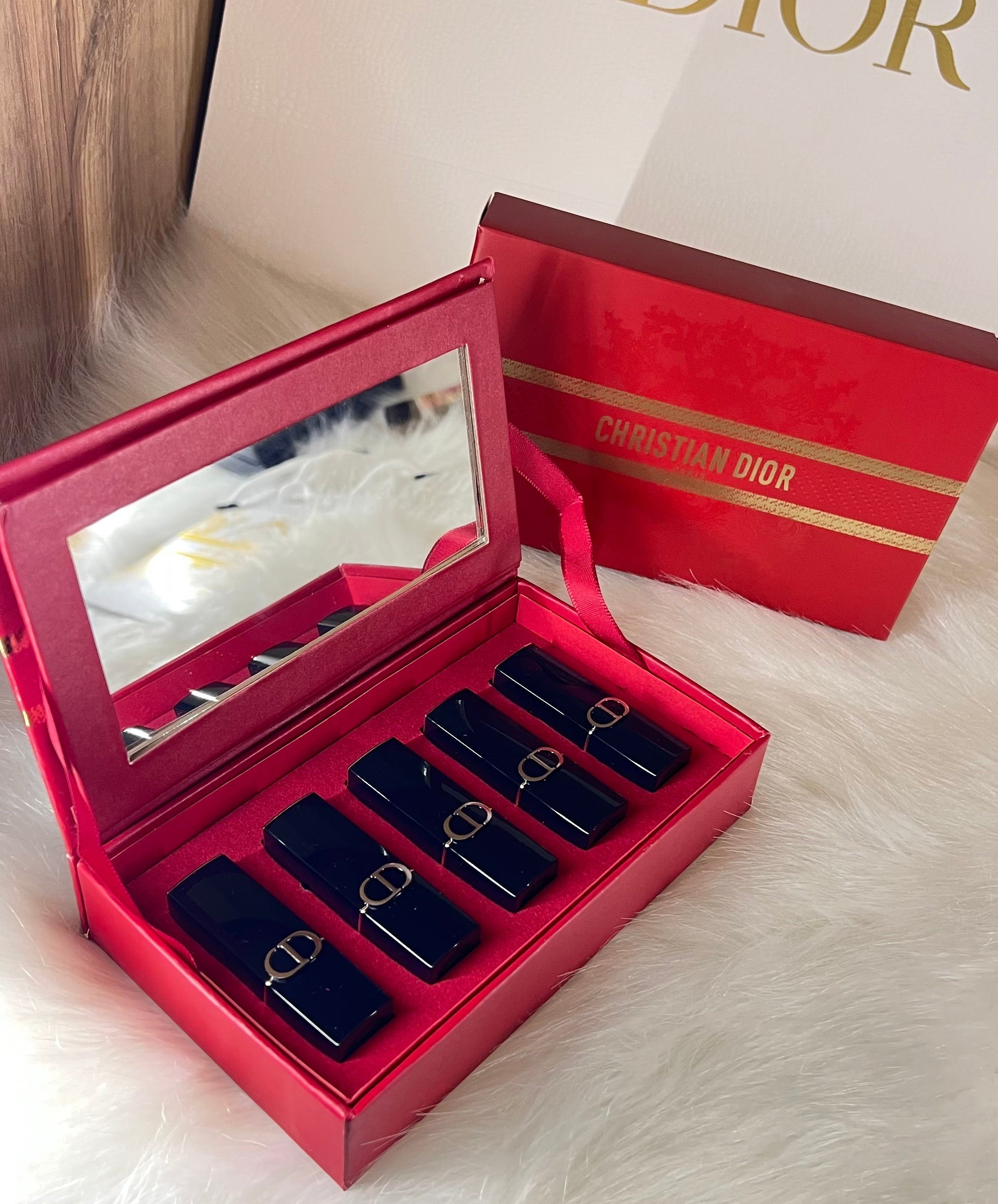 Pack 5 Rouges A lèvres RED Dior