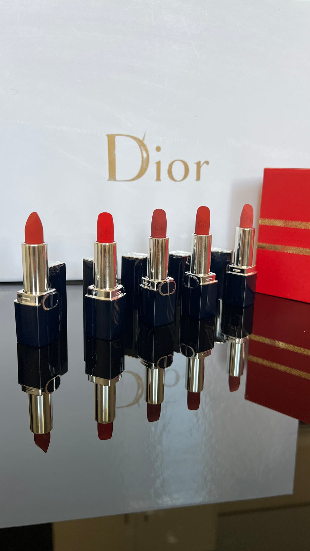 Pack 5 Rouges A lèvres RED Dior