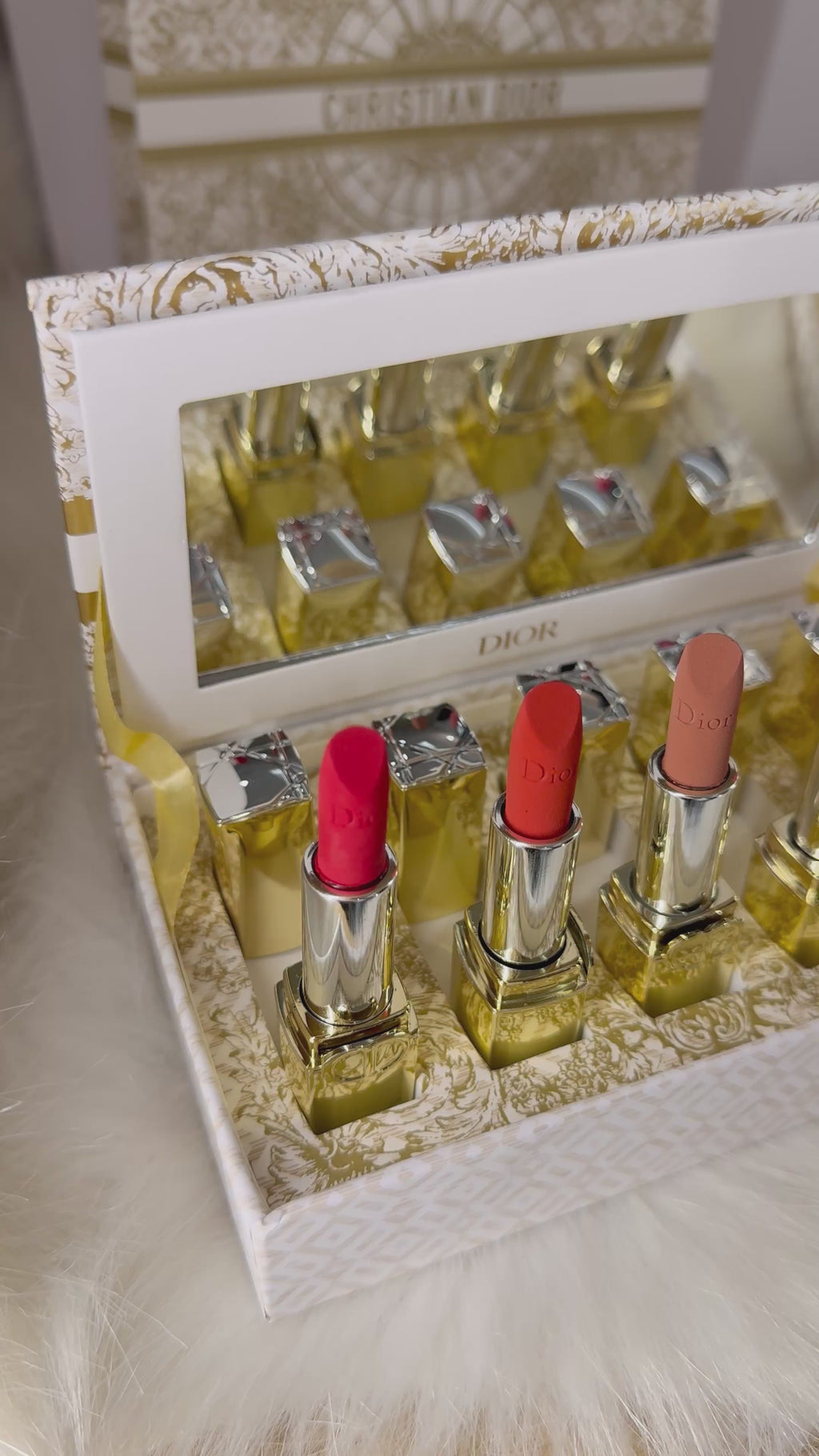 Pack 5 Rouges a lèvres GOLD Dior (Nude)