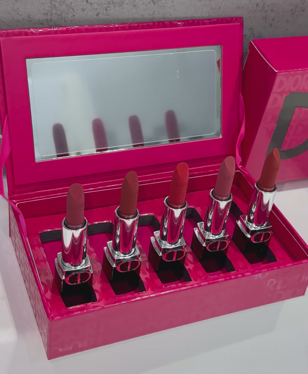 Coffret 5 Rouge à Lèvres DIOR New Packaging