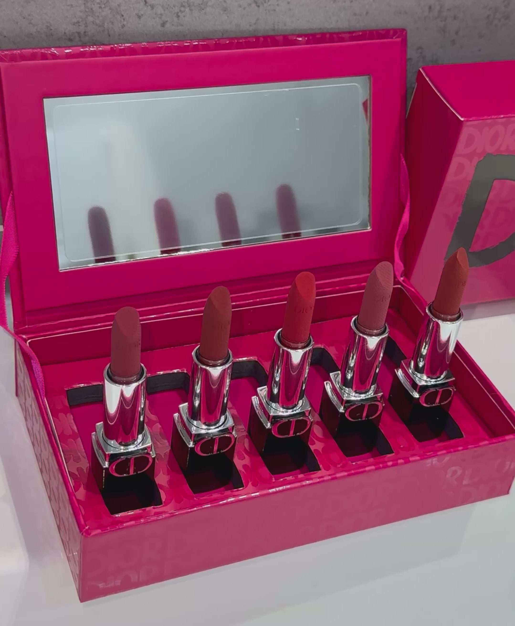 Coffret 5 Rouge à Lèvres DIOR New Packaging